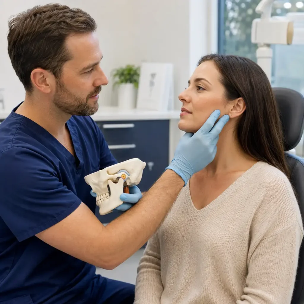 TMJ Treatment doctor and patient