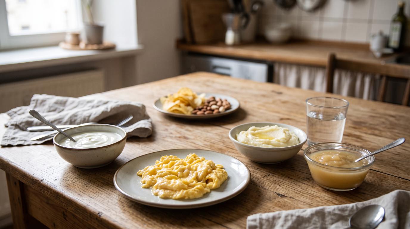 What not to do after tooth extraction when choosing food, including avoiding hard and crunchy snacks.